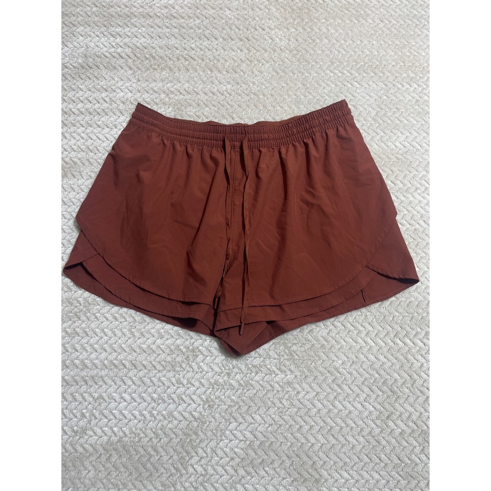 CALIA by Carrie Underwood Womens Rust Brown Active Running Shorts Size M - Picture 1 of 6